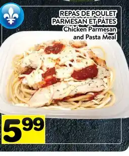 Supermarché PA REPAS DE POULET PARMESAN ET PÂTES | Chicken Parmesan and Pasta Meal offer