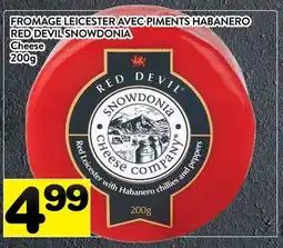 Supermarché PA FROMAGE LEICESTER AVEC PIMENTS HABANERO RED DEVIL SNOWDONIA | CHEESE offer