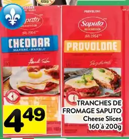 Supermarché PA TRANCHES DE FROMAGE SAPUTO | Cheese Slices offer