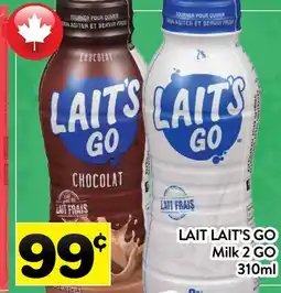 Supermarché PA LAIT LAIT'S GO Milk 2 GO offer
