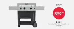 Meubles RD 5-in-1 Propane Cooking Station with Plancha, Pizza Oven, and Wok offer
