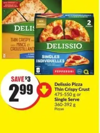 FreshCo Delissio pizza thin crispy crust offer
