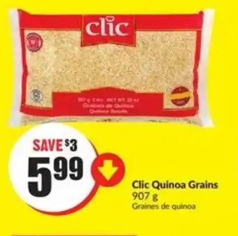 FreshCo Clic Quinoa grains offer