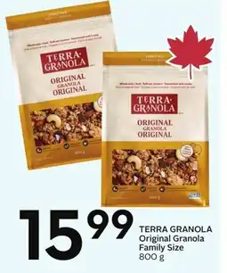 Sobeys Terra granola original granola family size offer