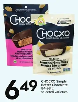 Sobeys Chocxo simply better chocolate offer