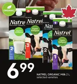 Sobeys Natrel organic milk offer