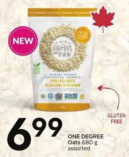 Sobeys One degree oats offer