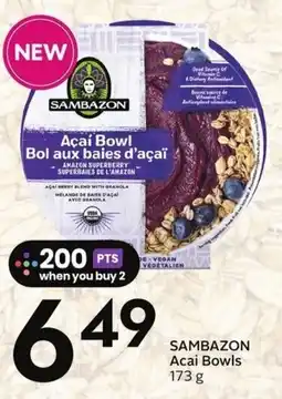 Sobeys Sambazon acai bowls offer