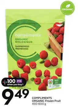 Sobeys Compliments organic frozen fruit offer