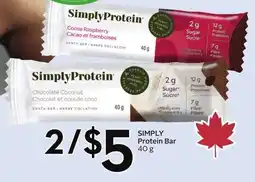 Sobeys Simply protein bar offer