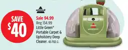 Canadian Tire Little green portable carpet & upholstery deep cleaner offer