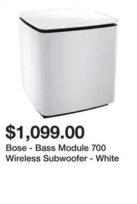 Newegg Bose - Bass Module 700 Wireless Subwoofer - White offer