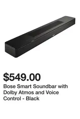Newegg Bose Smart Soundbar with Dolby Atmos and Voice Control - Black offer