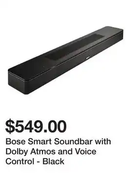 Newegg Bose Smart Soundbar with Dolby Atmos and Voice Control - Black offer