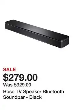 Newegg Bose TV Speaker Bluetooth Soundbar - Black offer