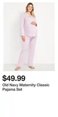 Old Navy Old Navy Maternity Classic Pajama Set offer