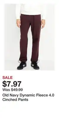 Old Navy Old Navy Dynamic Fleece 4.0 Cinched Pants offer
