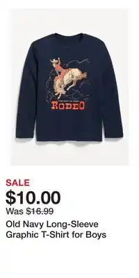 Old Navy Old Navy Long-Sleeve Graphic T-Shirt for Boys offer