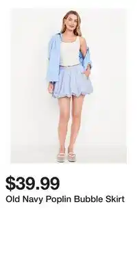 Old Navy Old Navy Poplin Bubble Skirt offer