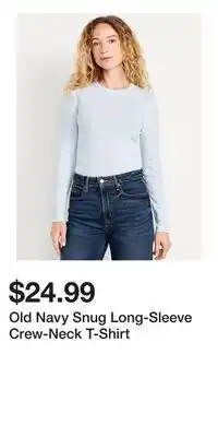 Old Navy Old Navy Snug Long-Sleeve Crew-Neck T-Shirt offer