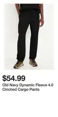 Old Navy Old Navy Dynamic Fleece 4.0 Cinched Cargo Pants offer