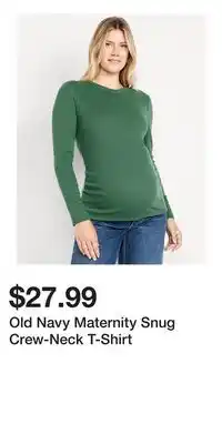 Old Navy Old Navy Maternity Snug Crew-Neck T-Shirt offer