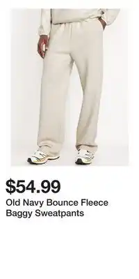 Old Navy Old Navy Bounce Fleece Baggy Sweatpants offer