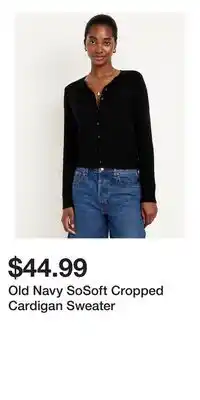 Old Navy Old Navy SoSoft Cropped Cardigan Sweater offer