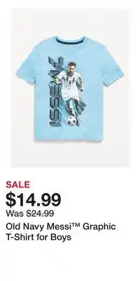 Old Navy Old Navy Messi Graphic T-Shirt for Boys offer