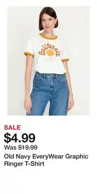 Old Navy Old Navy EveryWear Graphic Ringer T-Shirt offer