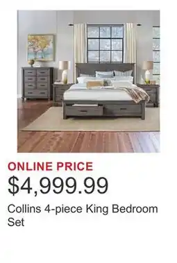 Costco Collins 4-piece King Bedroom Set offer