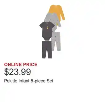Costco Pekkle Infant 5-piece Set offer