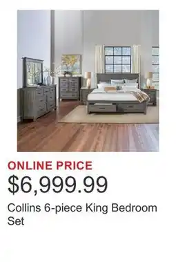Costco Collins 6-piece King Bedroom Set offer
