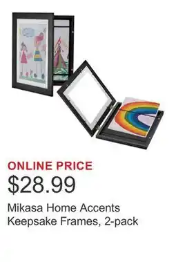 Costco Mikasa Home Accents Keepsake Frames, 2-pack offer