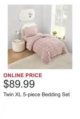 Costco Twin XL 5-piece Bedding Set offer