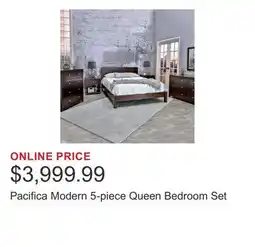 Costco Pacifica Modern 5-piece Queen Bedroom Set offer