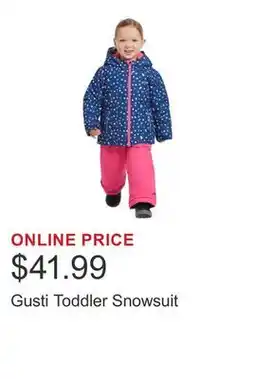 Costco Gusti Toddler Snowsuit offer