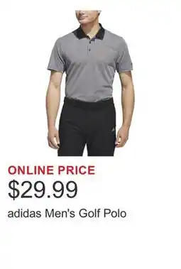 Costco adidas Men's Golf Polo offer