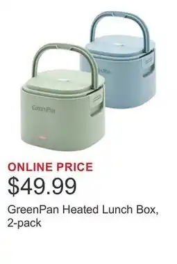 Costco GreenPan Heated Lunch Box, 2-pack offer