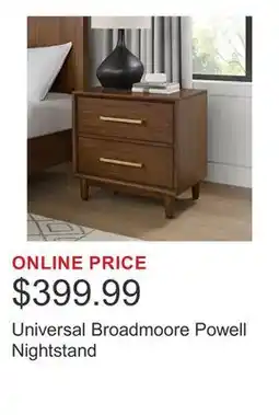 Costco Universal Broadmoore Powell Nightstand offer