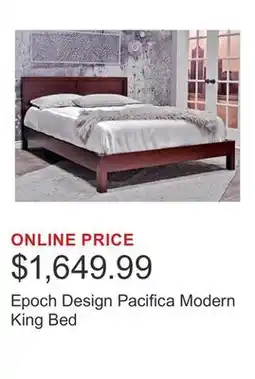 Costco Epoch Design Pacifica Modern King Bed offer