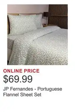 Costco JP Fernandes - Portuguese Flannel Sheet Set offer