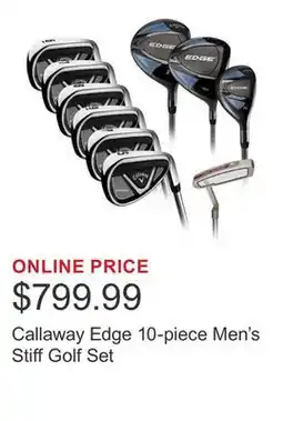 Costco Callaway Edge 10-piece Men's Stiff Golf Set offer