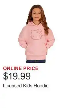 Costco Licensed Kids Hoodie offer