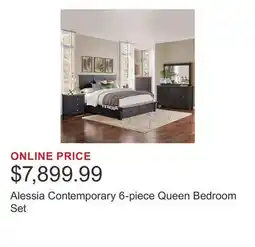 Costco Alessia Contemporary 6-piece Queen Bedroom Set offer