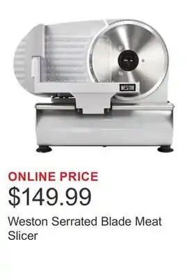 Costco Weston Serrated Blade Meat Slicer offer