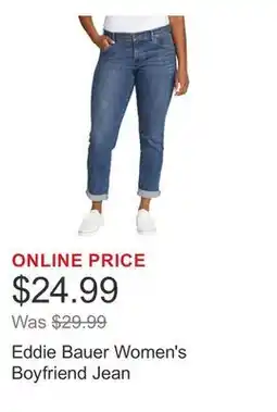 Costco Eddie Bauer Women's Boyfriend Jean offer