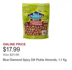 Costco Blue Diamond Spicy Dill Pickle Almonds, 1.1 Kg offer