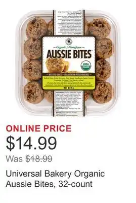 Costco Universal Bakery Organic Aussie Bites, 32-count offer