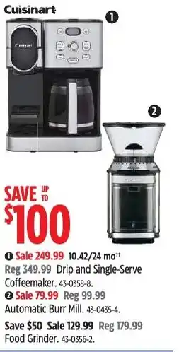 Canadian Tire Cuisinart drip and single serve coffeemaker offer